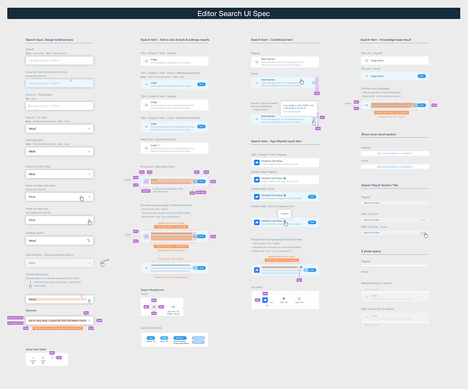 Editor Search UI Spec